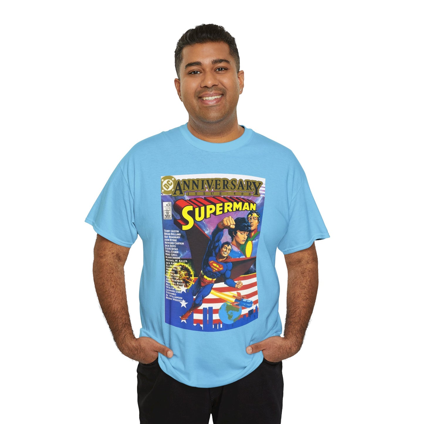Superman #400 T-Shirt - Howard Chaykin & Frank Miller Art - Jor-El, Lara, Krypton - DC Comics