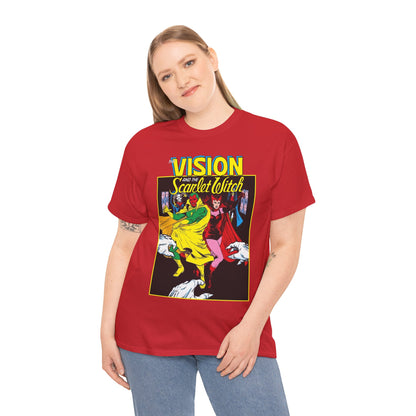 Vision & Scarlet Witch T-Shirt - Avengers Members - 1985 Cover Art - Marvel Comics