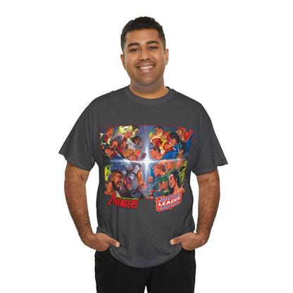 Avengers/Justice League of America T-Shirt - Alex Ross Art, George Perez Homage - DC Comics, Marvel Comics