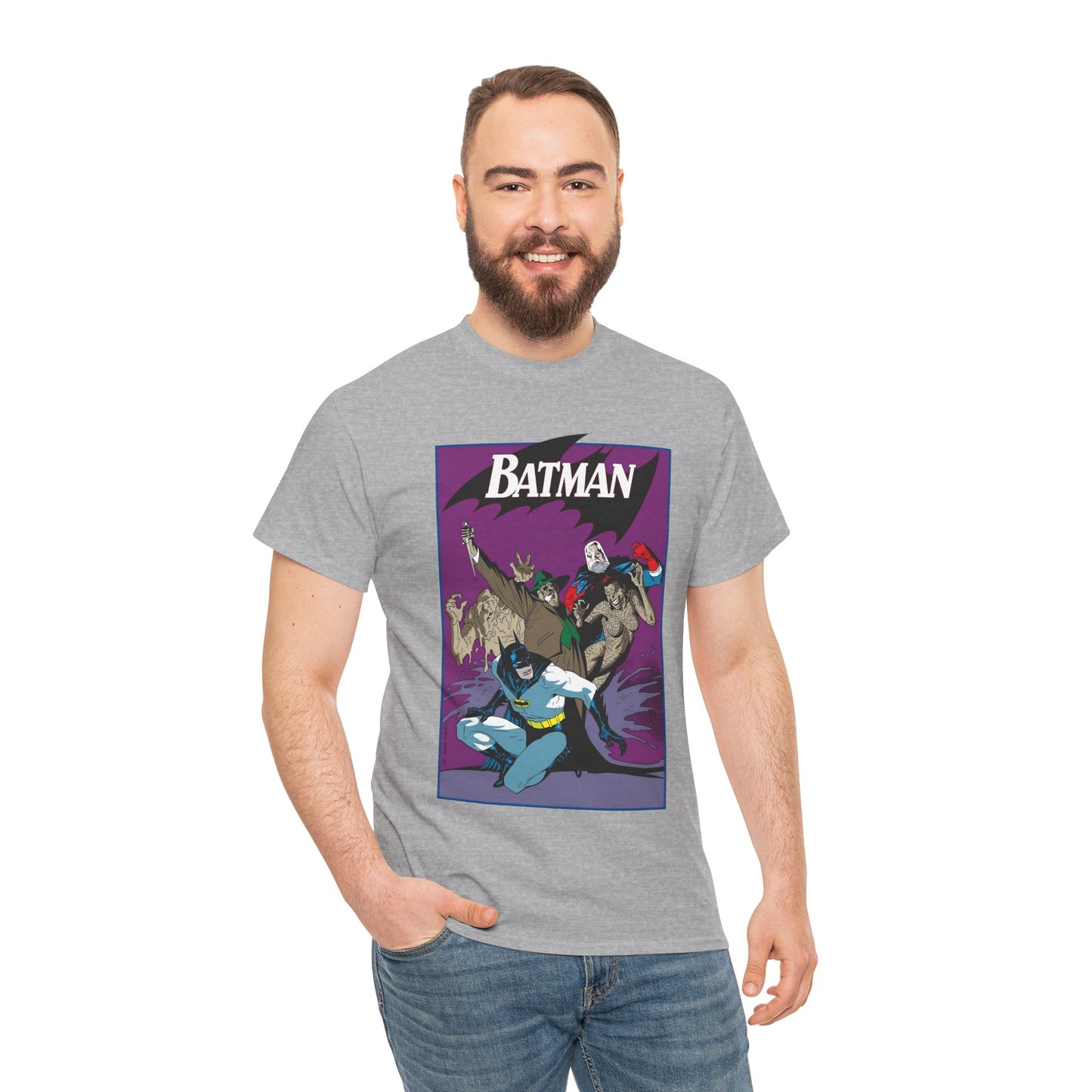 Batman & Clayface T-Shirt - Kevin Nowlan Art - Gotham, Bruce Wayne - DC Comics