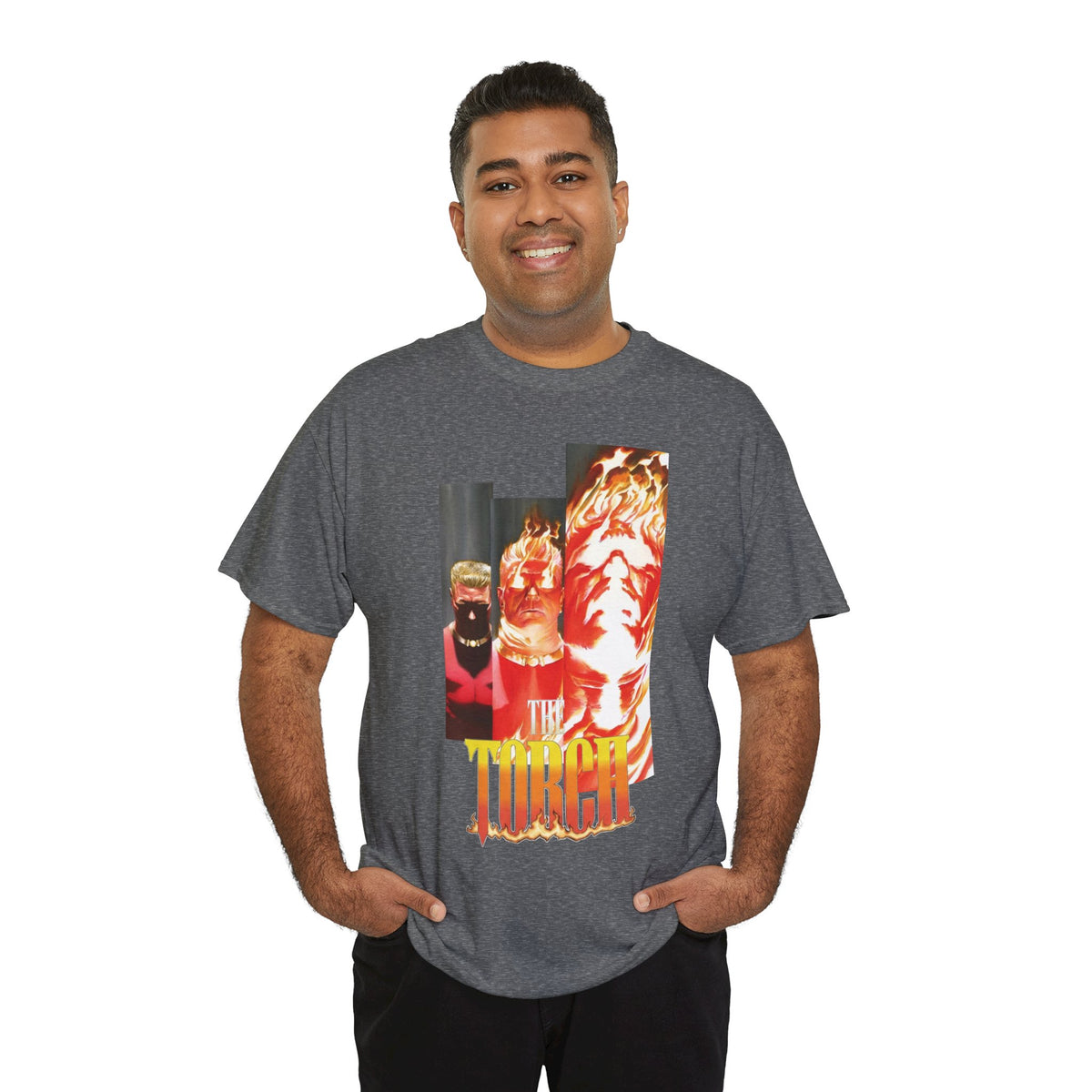 The Torch T-Shirt - Alex Ross Art - Jim Hammond - Golden Age Member of the Invaders - Marvel Comics