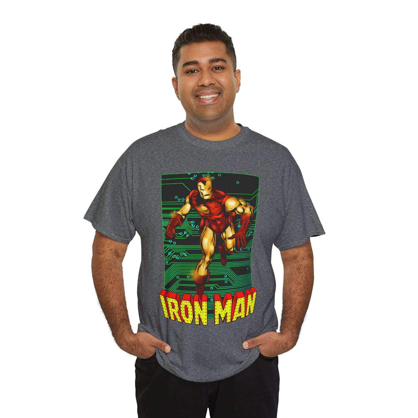 Iron Man T-Shirt - John Byrne Art - Tony Stark, Stark Industries - Avengers Member & Leader - Marvel Comics Armored Hero
