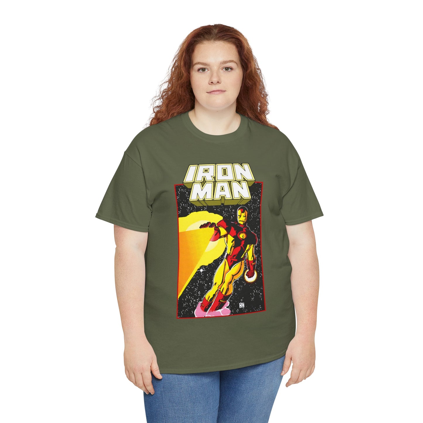 Iron Man T-Shirt - John Romita Jr Art - Cover to Issue #256 - Tony Stark in Space - Marvel Comics