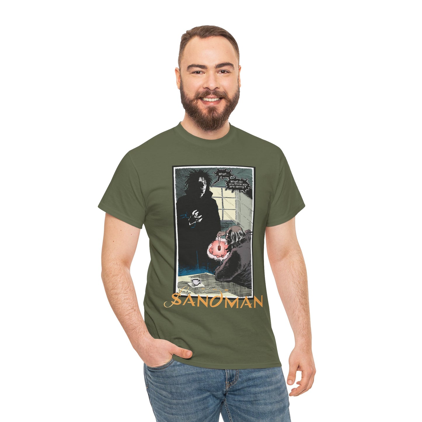 Sandman T-Shirt - Mike Dringenberg & Malcolm Jones III Art - What Do You Think You're Doing? - DC/Vertigo Comics