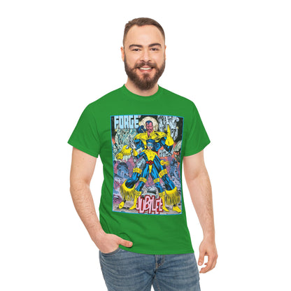 Forge & Jubille T-Shirt - Liam Sharp Art - X-Men Mutants - Marvel Comics