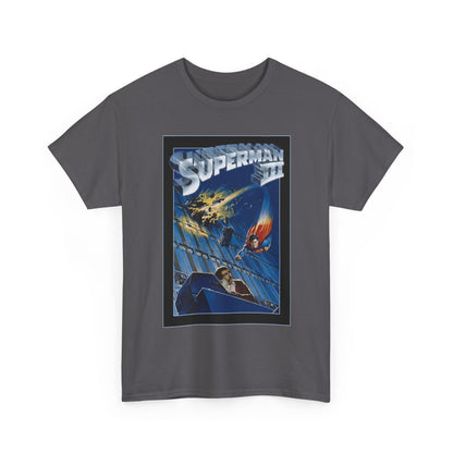 Superman III T-Shirt - Movie Poster Art - Christopher Reeve & Richard Pryor - Metropolis, Man of Steel - DC Comics