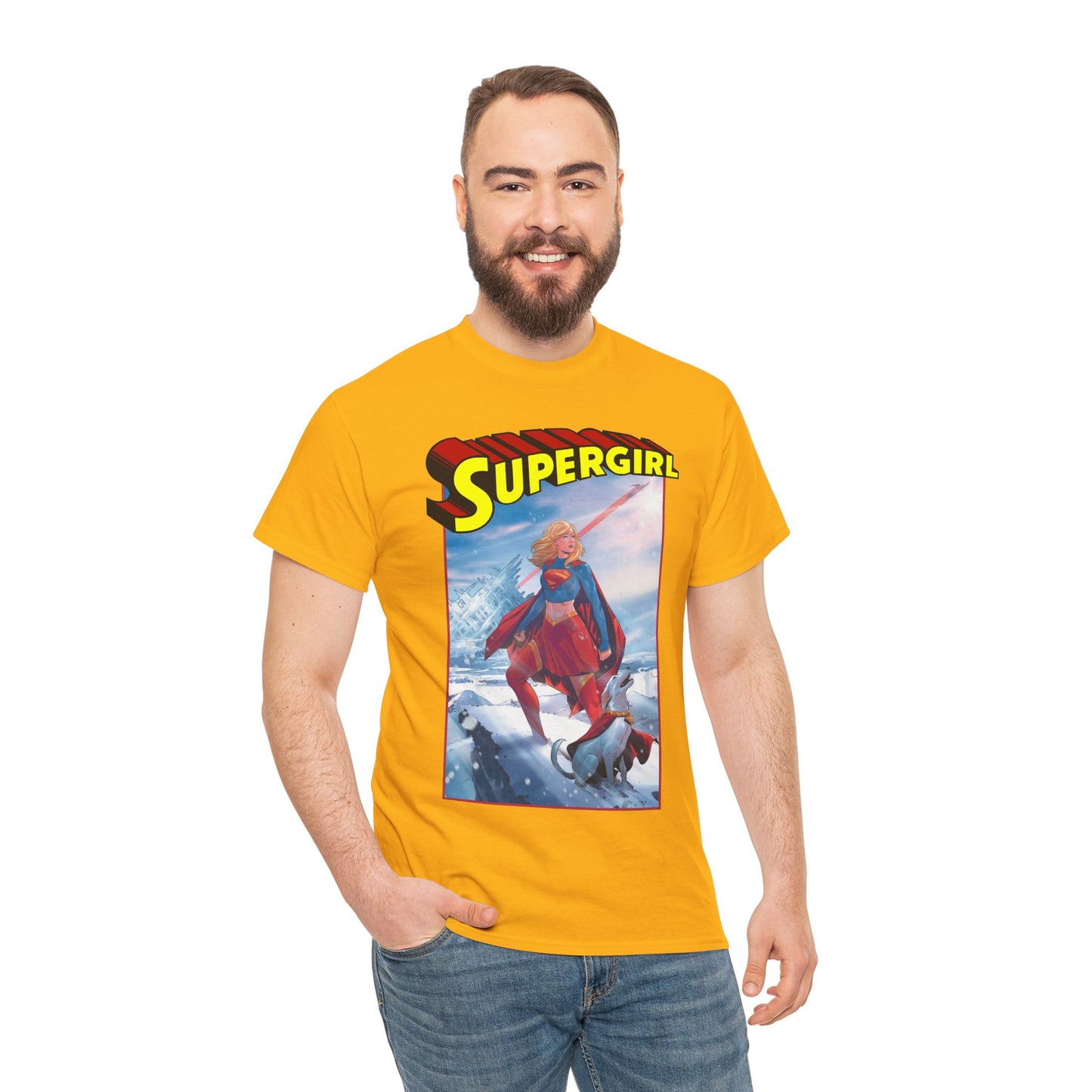 Supergirl & Krypto T-Shirt - Lucas Meyer Art - New 2026 Movie with Milly Alcock - DC Comics