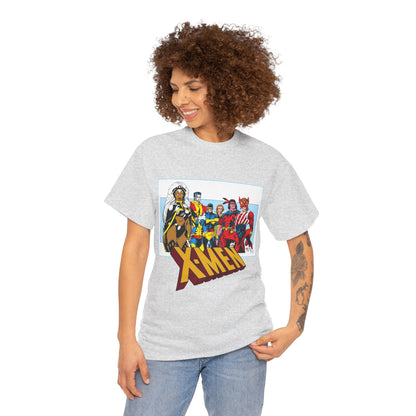 X-Men T-Shirt - Arthur Adams Art - Cyclops, Nightcrawler, Storm, Wolverine, Thunderbird, Sunfire, Banshee - Marvel Comics