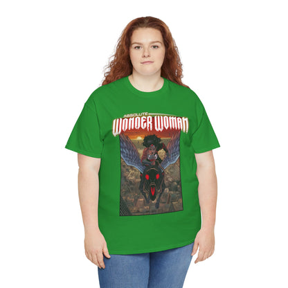 Absolute Wonder Woman T-Shirt - Hayden Sherman Art - DC Comics All-In - Raised in Hell by Circe - Riding Pegasus