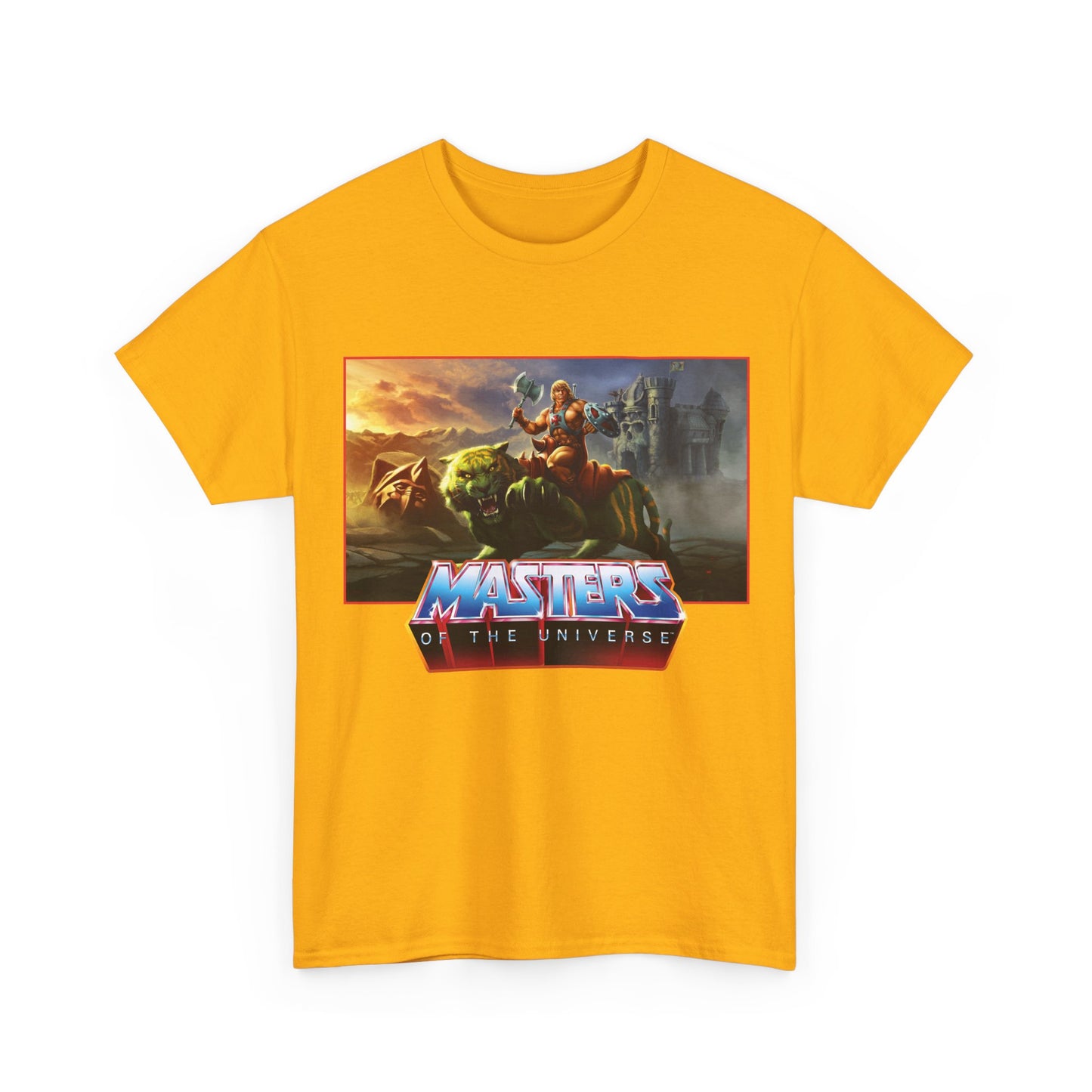 He-Man & Battle Cat T-Shirt- Masters of the Universe, MOTU - New 2026 Movie with Nicholas Galitzine