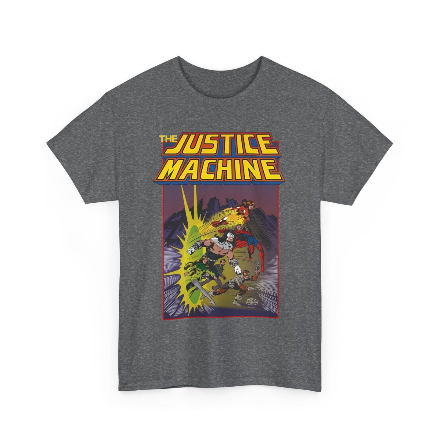 Justice Machine T-Shirt - John Byrne Art - Comico Comics