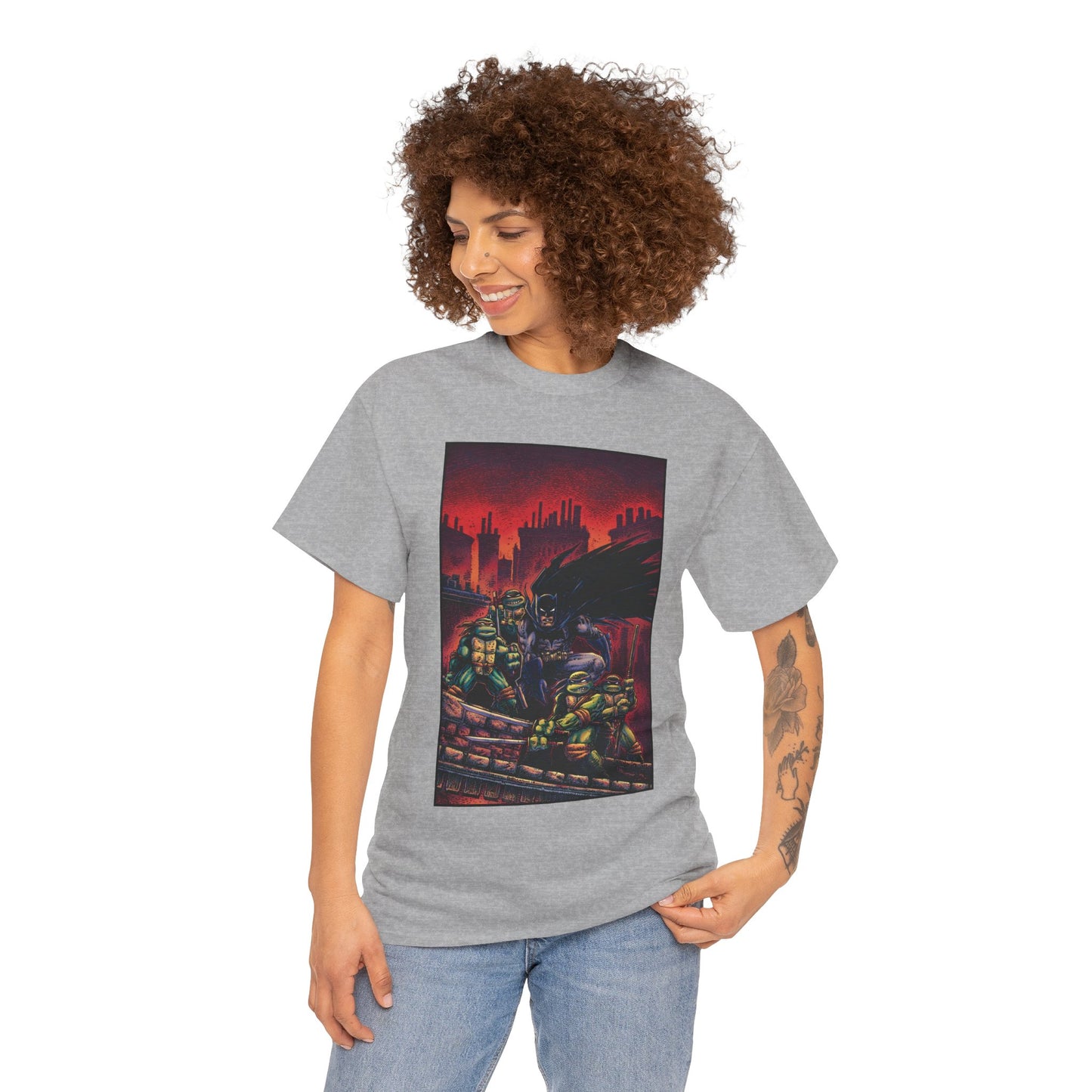 Batman & Teenage Mutant Ninja Turtles T-Shirt - Kevin Eastman Art - TNMT - DC Comics