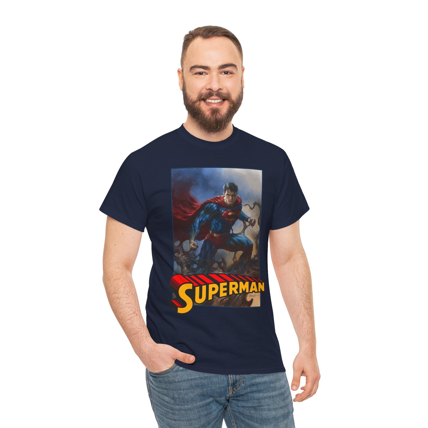 Superman T-Shirt - Lucio Parrillo Art - Man of Steel - DC Comics