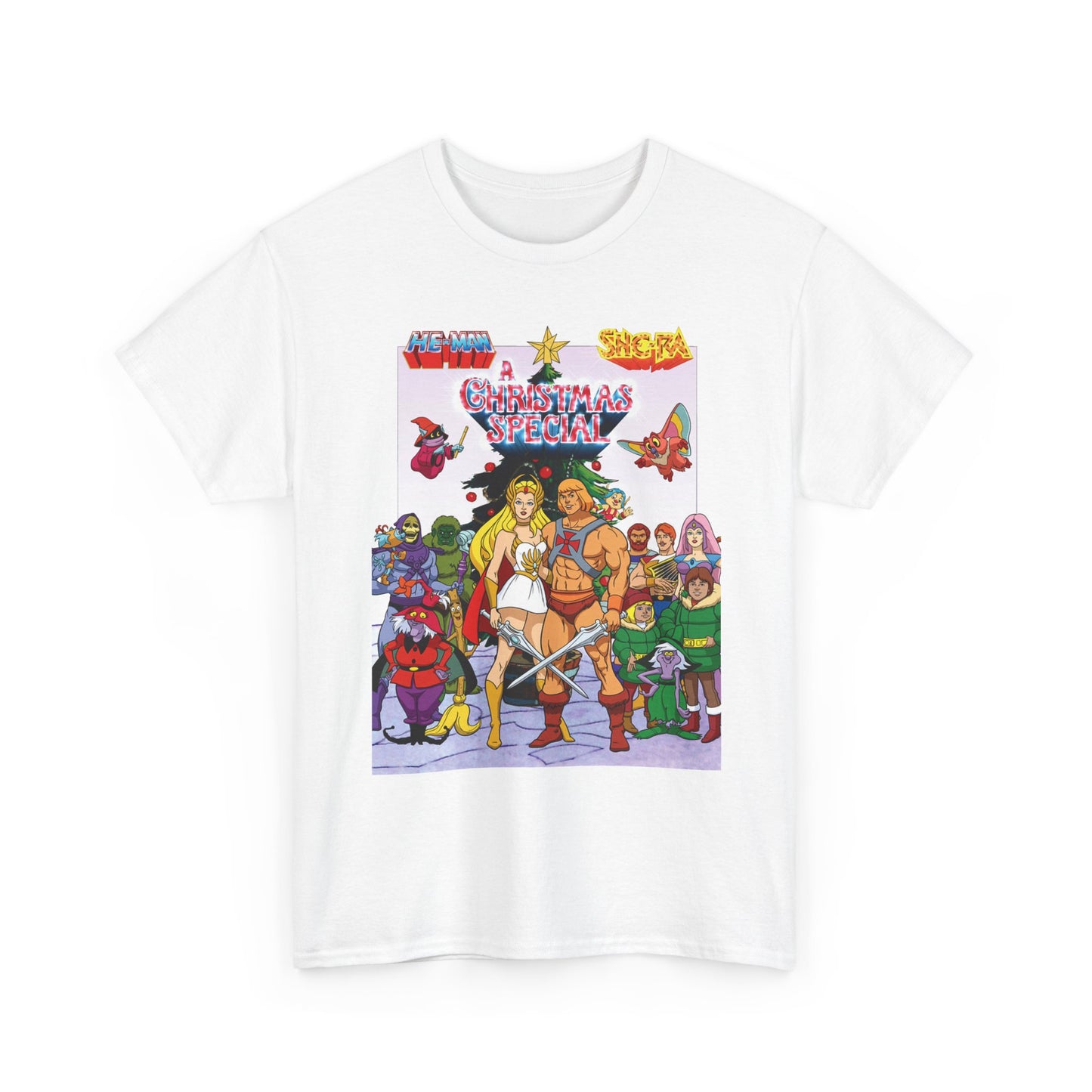 He-Man & She-Ra: A Christmas Special T-Shirt - Masters of the Universe, Princess of Power - Skeletor, Fisto, Orko, Kowl, Madame Razz - Filmation