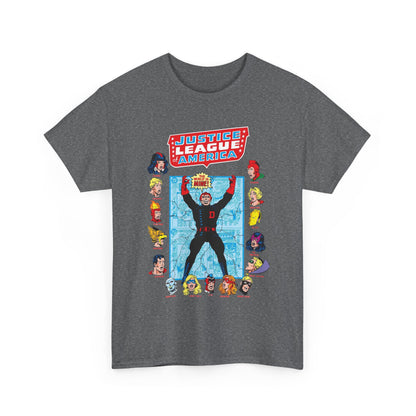Justice League of America T-Shirt - George Perez Art - Justice Society, All-Star Squadron Team-Up DC Comics