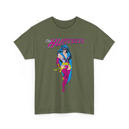 Huntress T-Shirt - Joe Staton Art - Helena Wayne, Daughter of Earth 2 Batman & Catwoman - Pre-Crisis JSA Member - DC Comics