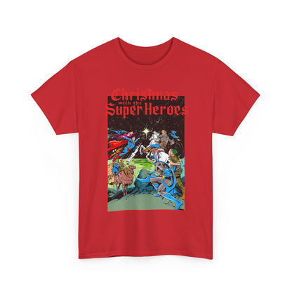 Christmas With the DC Super-Heroes T-Shirt - José Luis García-López Art - Superman, Batman, Jonah Hex, Legion of Super-Heroes - DC Comics