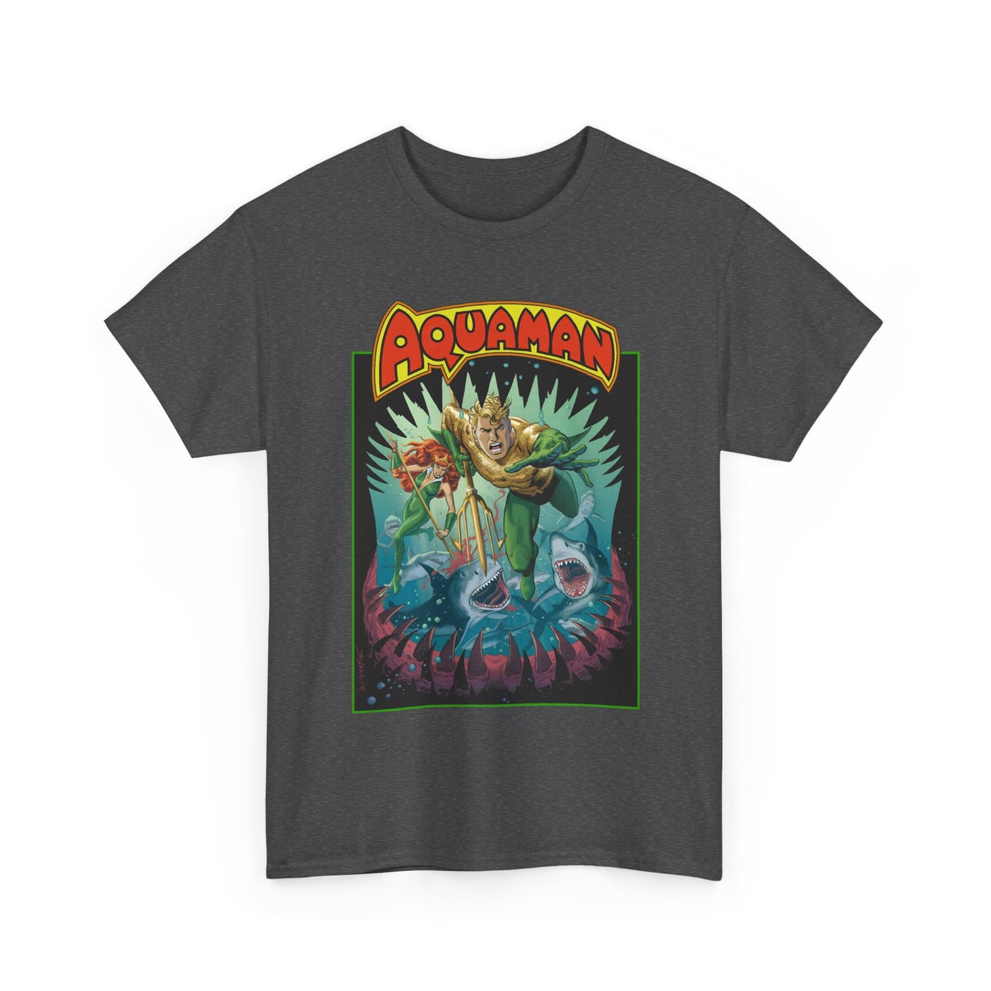 Aquaman T-Shirt - José Luis García-López Art - 80th Anniversary Variant Cover - Arthur Curry, Mera, Bronze Age Look - DC Comics