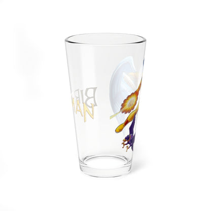 Birdman Pint Glass, 16oz - Hanna-Barbera Saturday Morning Cartoon - Avenger - Classic Animation