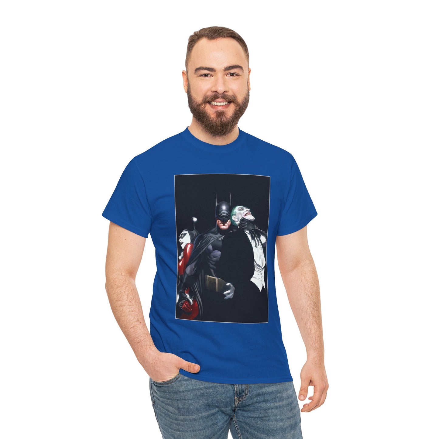 Batman T-Shirt - Alex Ross Art - Joker & Harley Quinn - DC Comics