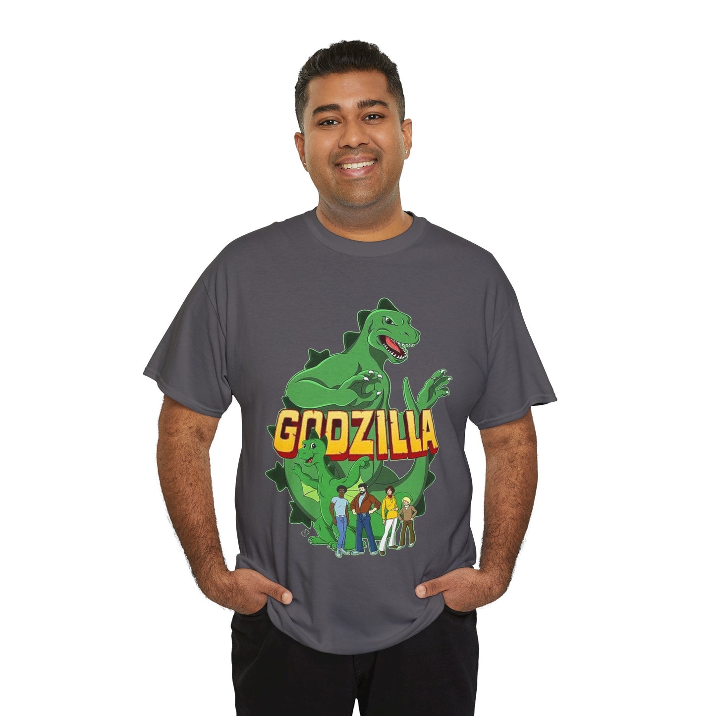 Godzilla T-Shirt - Popular 1970s Hanna-Barbera Cartoon - Godzooky - Retro 70s Animation - Toho - King of the Monsters