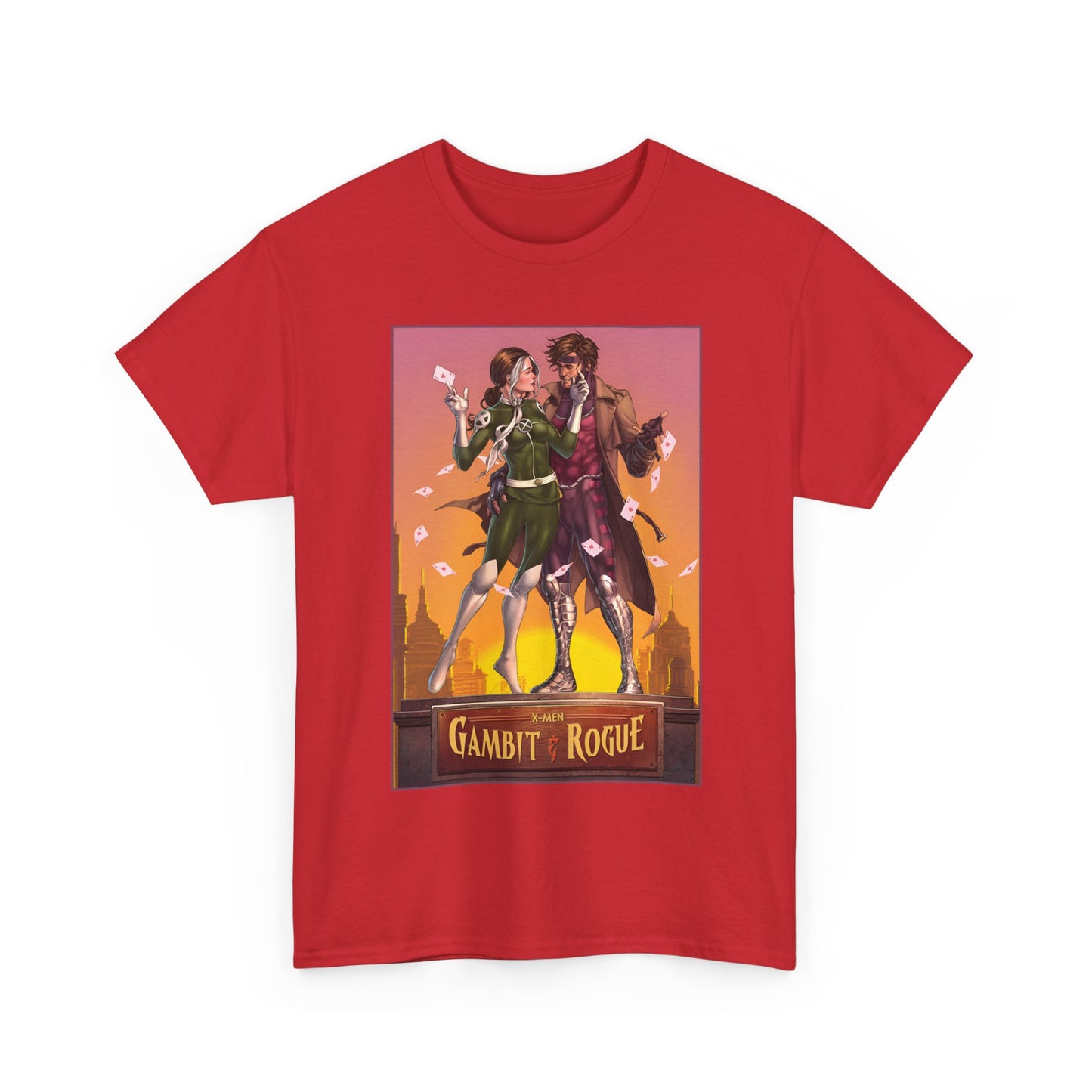 Gambit & Rogue T-Shirt - Mike Choi Art - Popular X-Men Members - Marvel Comics