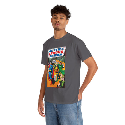 Justice League of America T-Shirt - Dick Dillin Art - Superman, Wonder Woman, Green Arrow, Green Lantern - DC Comics