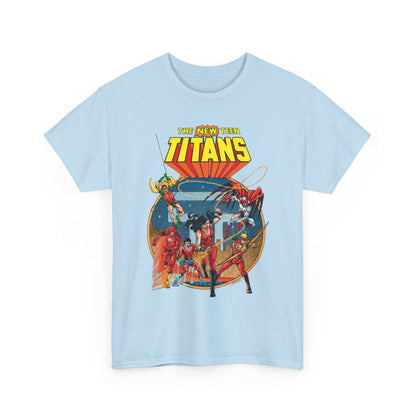 New Teen Titans T-Shirt - George Perez Art - Wonder Girl, Flash, Robin, Speedy, Aqualad, Hawk - DC Comics