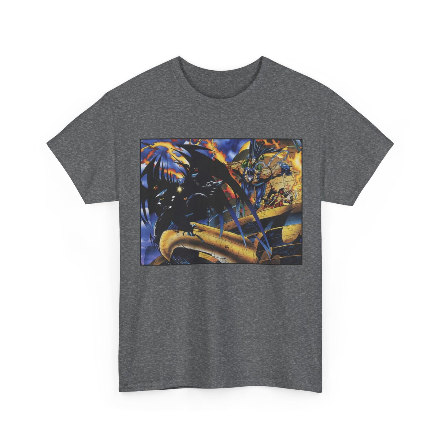 Batman Universe T-Shirt - Joe Quesada Art - 1990s Knightfall Era - Azrael, Robin, Bane - DC Comics