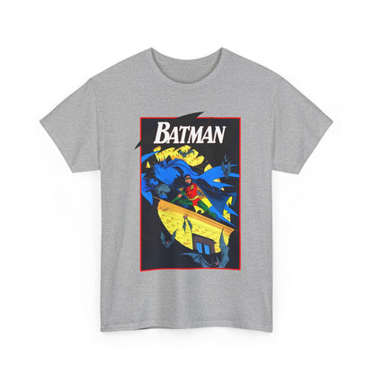 Batman & Robin T-Shirt - Norm Breyfogle Art - Surrounded by Bats in Gotham City - DC Comics