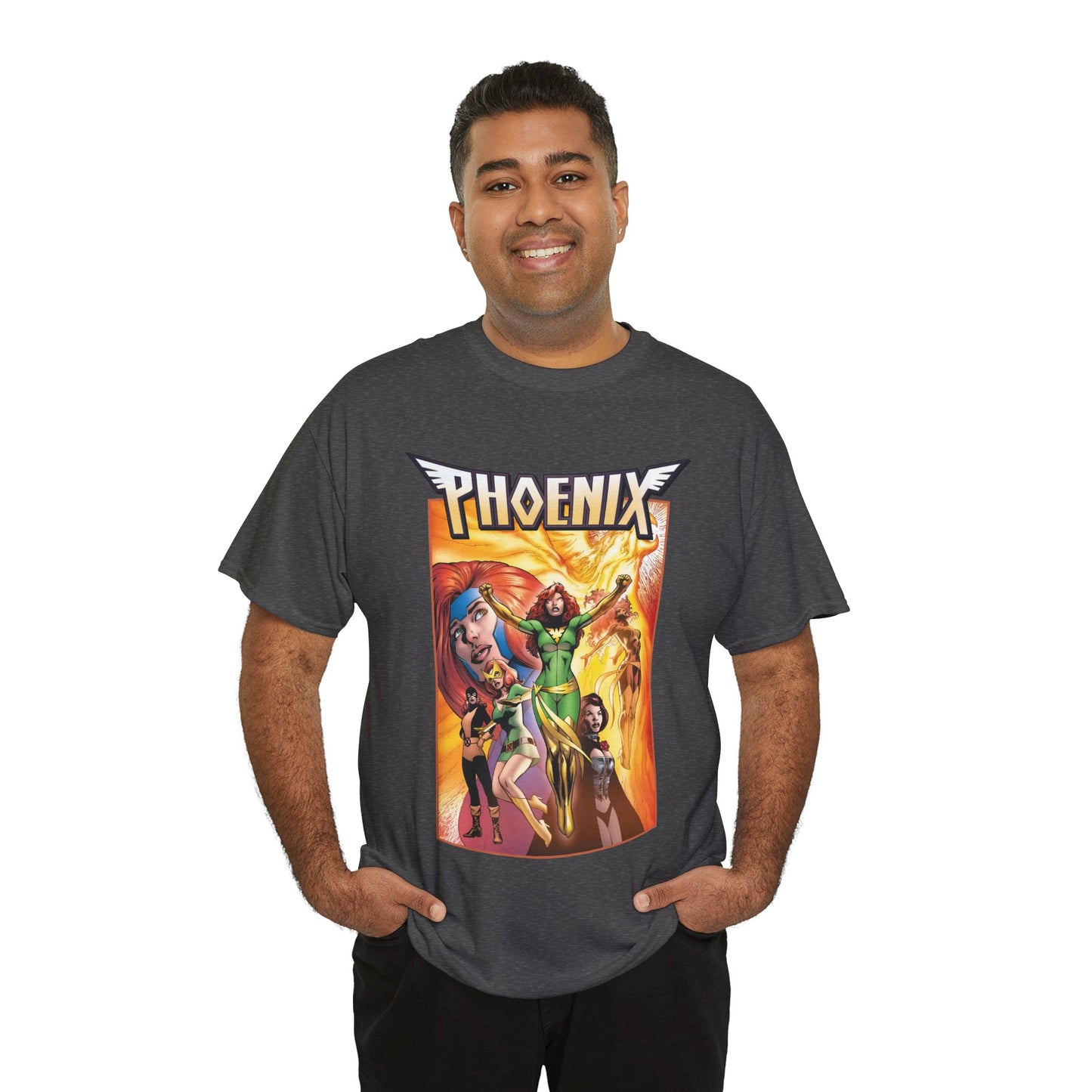 Phoenix T-Shirt - Alan Davis Art - Jean Grey, Marvel Girl, Black Queen, Dark Phoenix - X-Men Founding Member - Marvel Comics