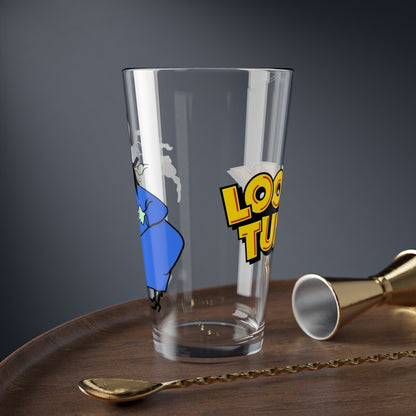 Witch Hazel Pint Glass, 16oz - Looney Tunes Cartoon Art - Broom-Stick Bunny - Popular WB Halloween Character