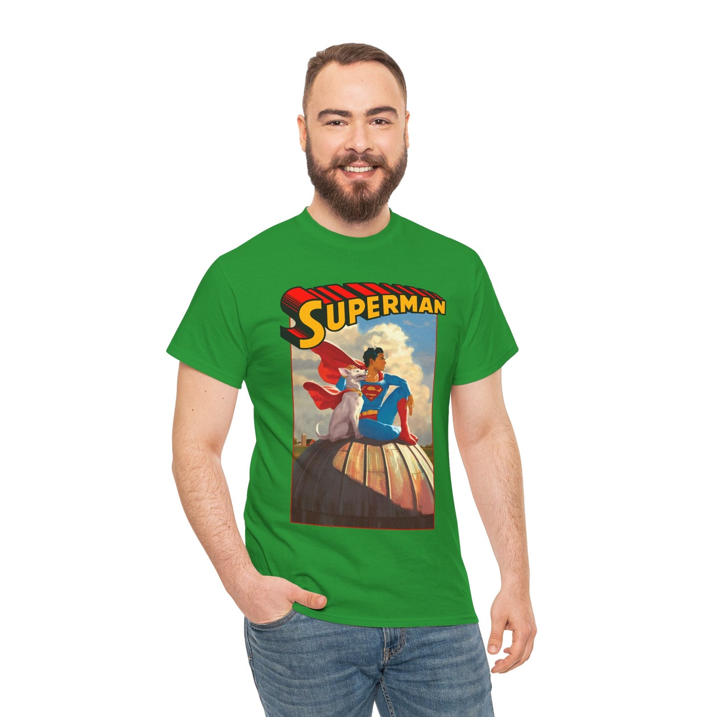Superman & Krypto T-Shirt - 2025 Movie - Superdog from Krypton - Man of Steel, Smallville - DC Comics