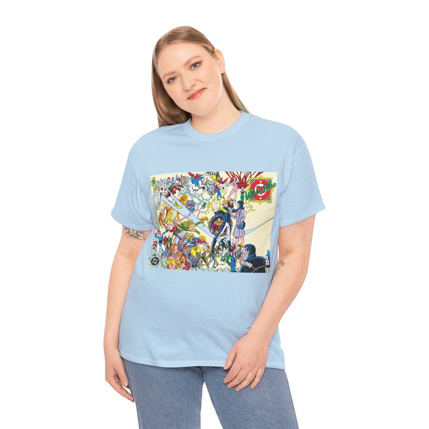 Who's Who in the DC Universe T-Shirt - George Perez Art - Lightning Lad, Lois Lane, Looker - DC Comics
