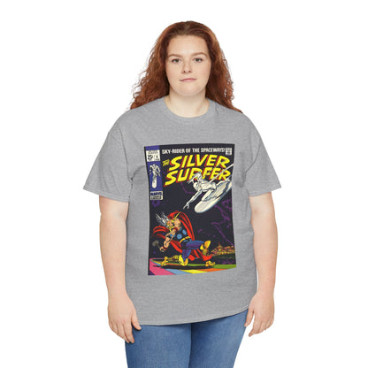 Silver Surfer #4 T-Shirt - Vs Thor - Marvel Comics