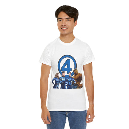 Fantastic Four T-Shirt - Alex Ross Art - 2025 MCU Movie - Iconic Marvel Comics Characters - Human Torch, Invisible Woman, The Thing, Reed Richards