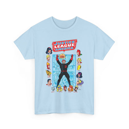 Justice League of America T-Shirt - George Perez Art - Justice Society, All-Star Squadron Team-Up DC Comics
