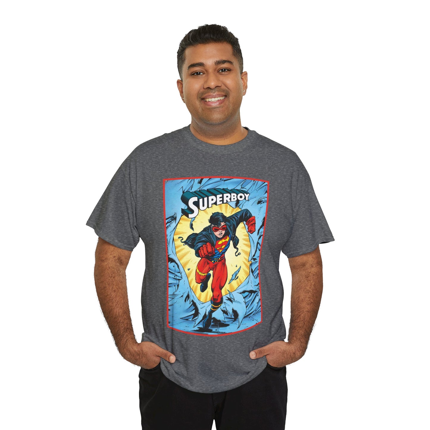 Superboy T-Shirt - Tom Grummett Art - Reign of the Supermen Storyline from the 1990s - Kon-El, Connor Kent - Superman Family - DC Comics