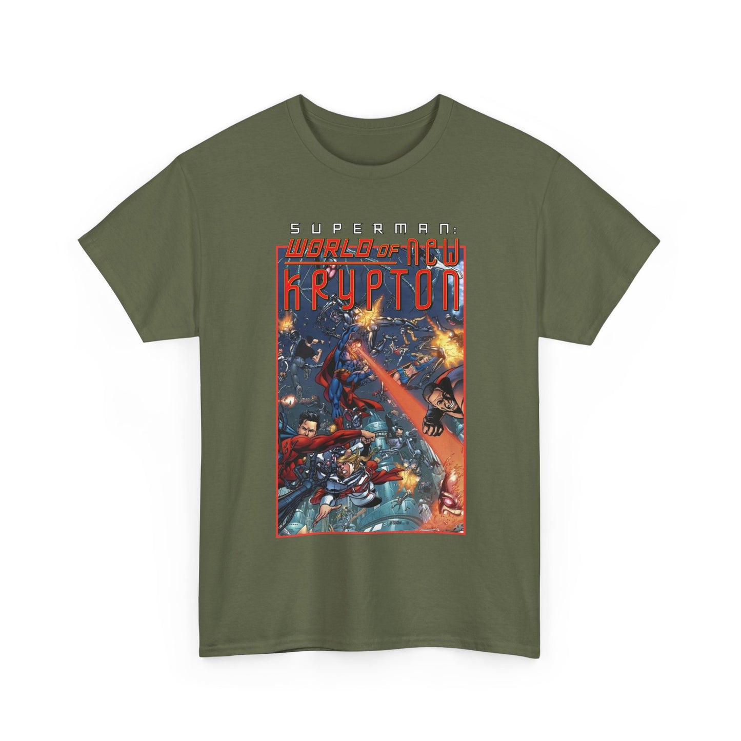 Superman: World of Krypton T-Shirt - George Perez Art - Superboy, Supergirl, Mon-El - DC Comics