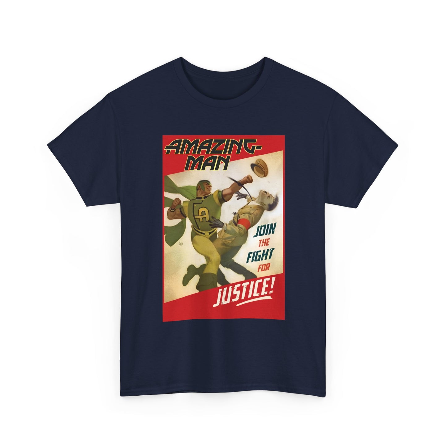 Amazing Man T-Shirt - All-Star Squadron - Join the Fight for Justice - DC Comics