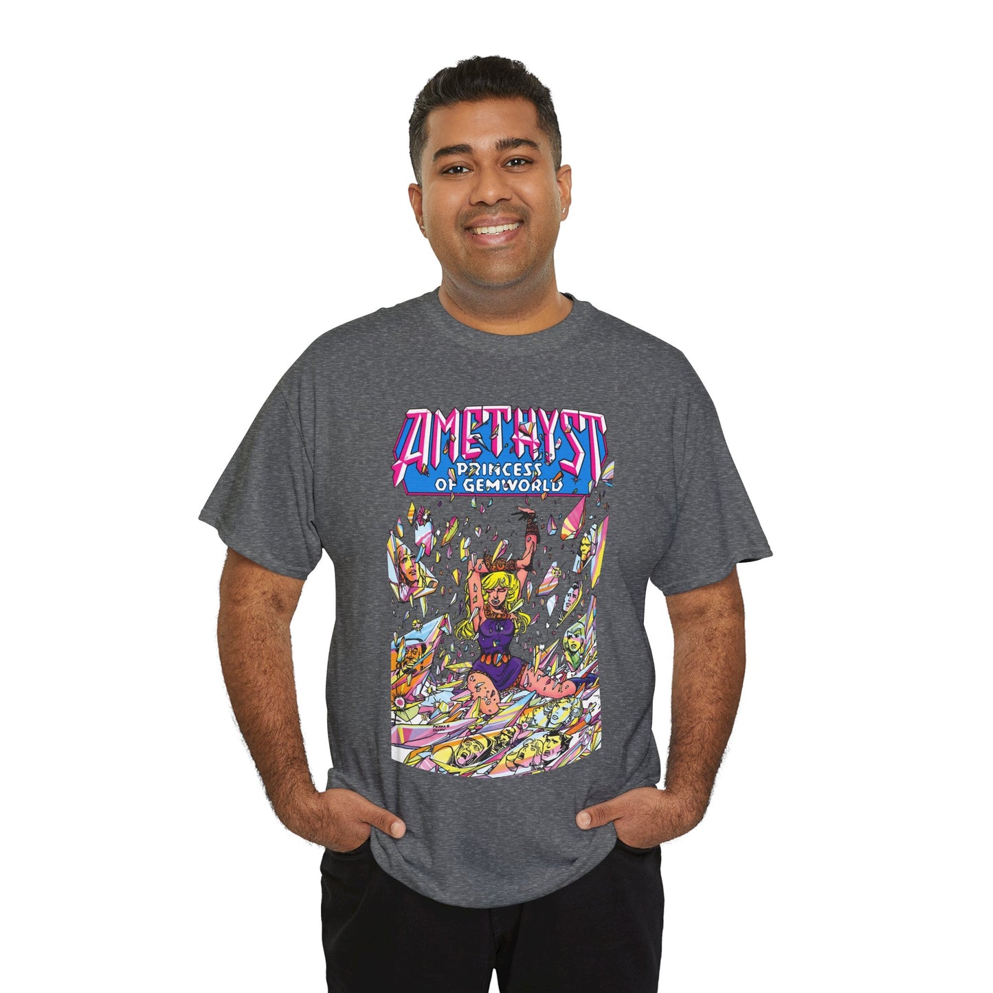 Amethyst Princess of Gemworld T-Shirt - George Perez Art - Lord Topaz, Dark Opal, Granch, Citrina - DC Comics