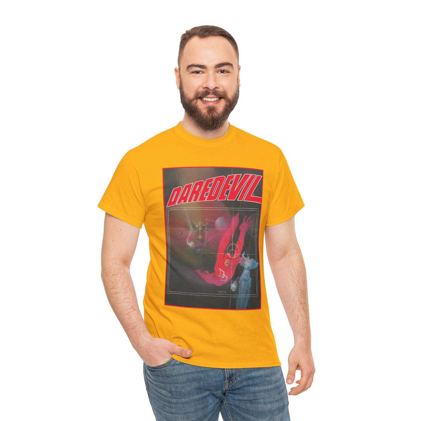 Daredevil T-Shirt - Bill Sienkiewicz Art - Marvel Graphic Novel Love & War - Vs Kingpin - Frank Miller Story