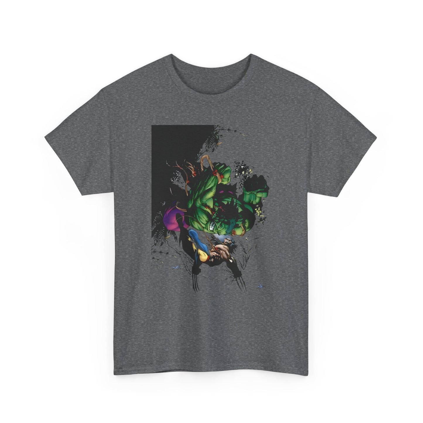 Wolverine Vs Hulk T-Shirt - Adam Kubert Art - Marvel Comics - Logan, X-Men, Bruce Banner - Great Fight Image