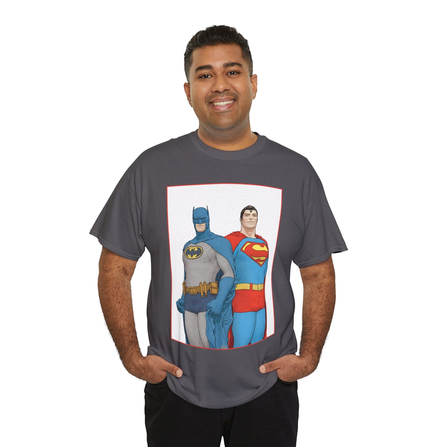 Superman & Batman T-Shirt - Frank Quitely Art - World's Finest Variant Cover Art - DC Comics