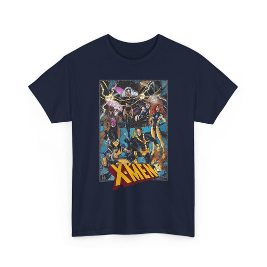 Uncanny X-Men T-Shirt - George Perez Art - Cyclops, Jean Grey, Psylocke, Gambit, Storm - Marvel Comics Mutant Heroes