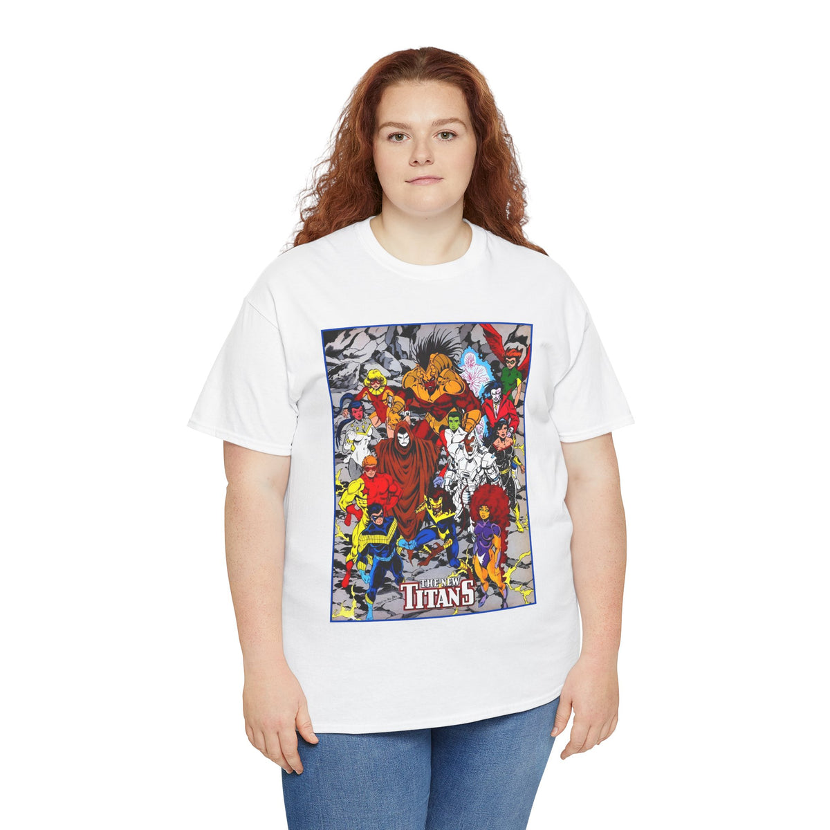New Titans T-Shirt - Tom Grummett Art - Nightwing, Pantha, Phantasm, Wildebeest, Red Star, Troia - DC Comics