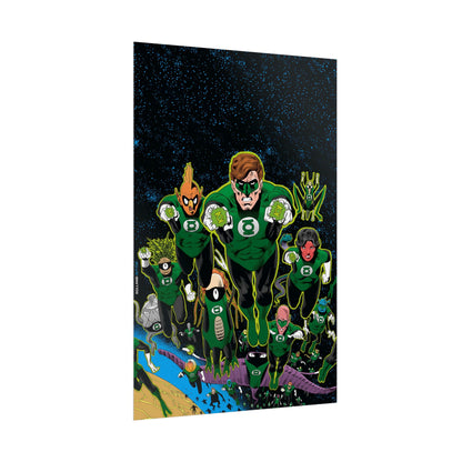 Green Lantern Corps Rolled Poster - Brian Bolland Art - Hal Jordan - DC Comics - Multiple Sizes Up to 24"x36"