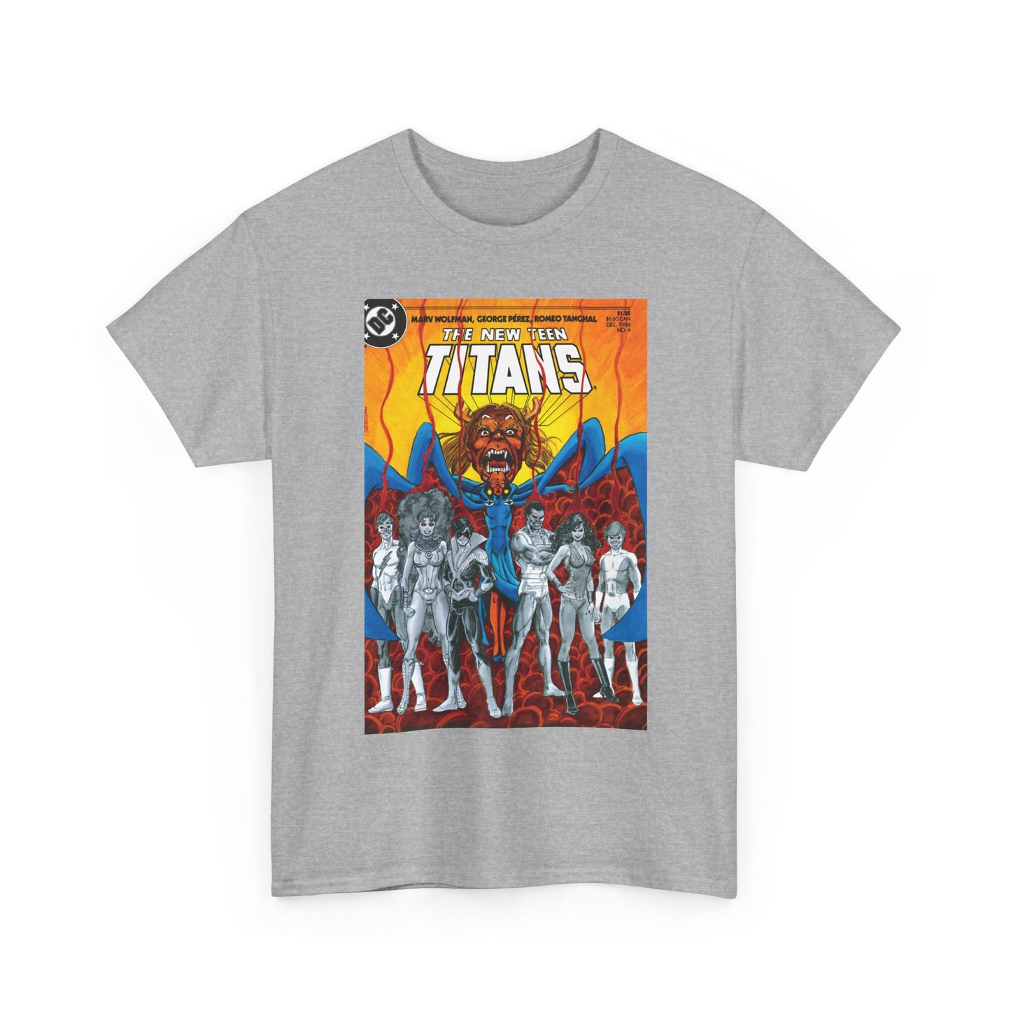 New Teen Titans #4 T-Shirt - George Perez Art - Trigon the Terrible - DC Comics