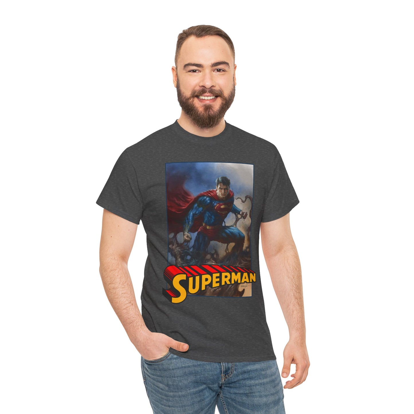 Superman T-Shirt - Lucio Parrillo Art - Man of Steel - DC Comics