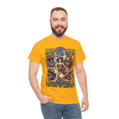 Justice League of Amazons T-Shirt - George Perez Art - Wonder Woman, Zatanna, Supergirl, Power Girl, Huntress, Big Barda - JLA - DC Comics